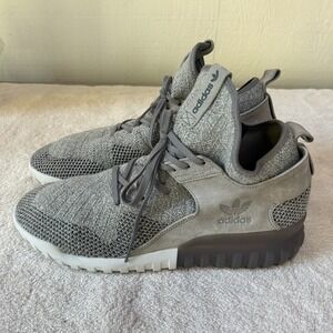 Adidas Tubular X PK 'Solid Grey' Sneaker Men's  Size 12 Worn Once EUC‎